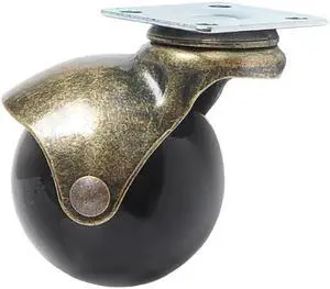 5PCS/Lot 2 Inch PP 20-25kg Round Wheel Swivel Plate Casters Heavy Duty No Noise Casters Wheels Fit for Home or Office Cabinet