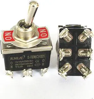 10A 250VAC 6 PIN ON-ON E-TEN1321 Toggle switch Rocker switch The power switch micro switch