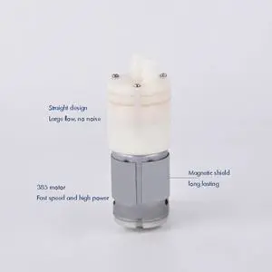 385 Straight Head Mute Water Pump DC12V High Temperature Resistant Diaphragm Pump Water Pump, Large Flow, Fast Speed, High Power