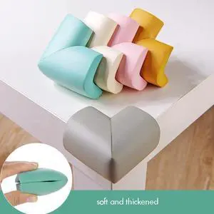 4PCS/Set Pre-Taped Table Corner Protector, Child Safety Furniture Bumper, Sharp Corner Cushions Corner Guards & Edge Protectors