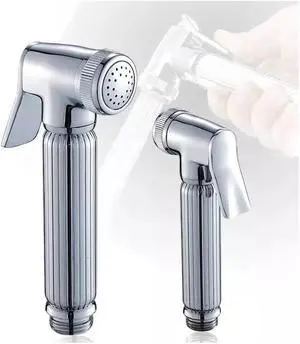 Handheld Toilet Bathroom Brass Bidet Shower Head Spray Sprayer Chrome Finish Bidet Head