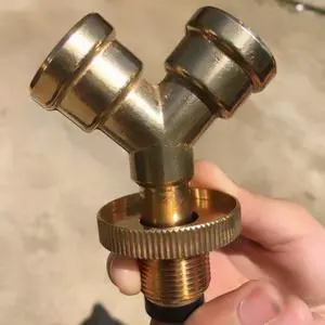 Gas Tank Three-way Valve Brass Adapter High Low Pressure Regulator Liquefied Gas Explosion-proof Pressure Reducing Valve