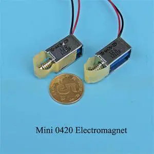 1PC DC6-12V Mini 0420 Electromagnet YD-A420-229 DC Electromagnet Suction Type Magnetic Electromagnet For Cabinet Electronic Lock