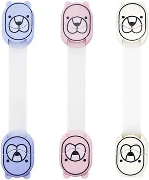 Child Safety Lock Child safety protection products Double button kids safety lock toilet refrigerator drawer lock No Drilling