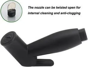 1pc Black Handheld Bidet Spray ABS Shower Sprayer  Toilet Faucet Shower Bidet