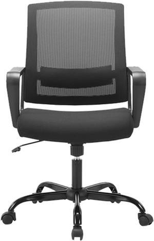 CLATINA Ergonomic Rolling Mesh Swivel Desk Chair with Lumbar Support Design for Home Office Computer Black