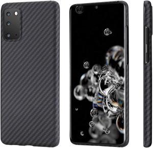 Super Slim Magnetic Phone Case for Samsung Galaxy S20 6.2", Ultra Thin Luxury Real Aramid Fiber, Soft Touch Sturdy Durable Carbon Pattern Protective Cover Skin,Back Cover Wireless Charging Friendly