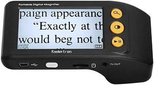 3.5 inch Digital Video Magnifier Handheld Portable Electronic Reading Aid Multiple Color Modes for Low Vision Magnification 2X4X8X16X25X
