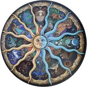 Round Jigsaw Puzzle Constellation Educational Game 26 Inch 1000 Pieces