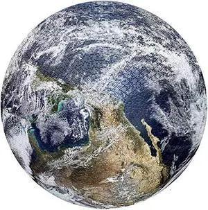 Round Jigsaw Puzzle Earth Educational Game 26 Inch 1000 Pieces