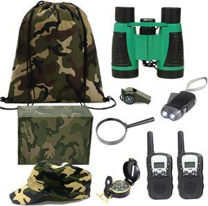 Outdoor Adventure Set for Kids Boys and Girls Camping Exploration Toys and Backyard Safari Hunting Survival Explorer Gear for Kids