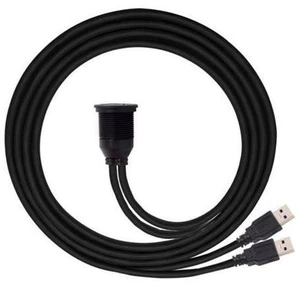 1m Waterproof Dual USB 3.0 Extension AUX Flush Mount Car Mount Extension Cable for Dashboard Panel U3-383-2P-1.0M 1m Waterproof Dual USB 3.0 Extension AUX Flush Mount Car Mount Extension Cable for Dashboard Panel U3-383-2P-1.0M