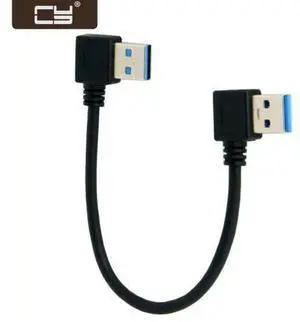 USB 3.0 Type A Male 90 Degree Left Angled to USB 3.0 A Type Right Angled Extension Cable U3-182 USB 3.0 Type A Male 90 Degree Left Angled to USB 3.0 A Type Right Angled Extension Cable U3-182