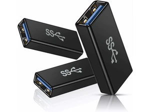 USB Female to Female Adapter (3-Pack) USB 3.0 Female to Type A Female 3.0 Cable Coupler for Connecting Two USB Male Ends Cord Extension Connector (Black (Upgraded)) USB Female to Female Adapter (3-Pack) USB 3.0 Female to Type A Female 3.0 Cable Coupler for Connecting Two USB Male Ends Cord Extension Connector (Black (Upgraded))