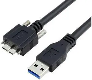 FVH 1.2M USB 3.0 A type Cable Male to Micro USB 3.0 B Male with Mount Panel Screws for Hard Disk Mobile Phone U3-106-1.2M FVH 1.2M USB 3.0 A type Cable Male to Micro USB 3.0 B Male with Mount Panel Screws for Hard Disk Mobile Phone U3-106-1.2M