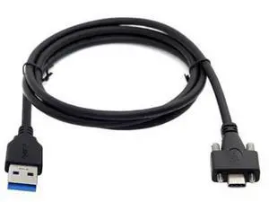 USB 3.1 Type-C Dual Screw Locking to Standard USB3.0 Data Cable 1.2m Panel Mount Type UC-048-1.2M USB 3.1 Type-C Dual Screw Locking to Standard USB3.0 Data Cable 1.2m Panel Mount Type UC-048-1.2M