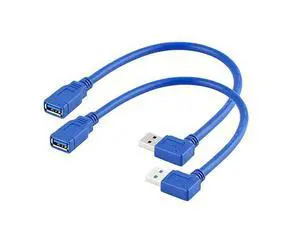 Right Angle USB Extension Cable Short USB 30 Extension Cable 90 Degree Left Right Angle USB Type A Male to Female Cable for USB A Hub PC Computer Laptop Notebook 2Pack LeftampRight Right Angle USB Extension Cable Short USB 30 Extension Cable 90 Degree Left Right Angle USB Type A Male to Female Cable for USB A Hub PC Computer Laptop Notebook 2Pack LeftampRight
