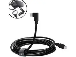 Oculus Quest Link Cable, USB 3.0 USB A to USB C Cable 16FT, 90 Degree Angled High Speed Data Transfer & Fast Charging Cable Compatible for Oculus Quest and Oculus Quest 2 to Gaming PC (16ft/5M) Oculus Quest Link Cable, USB 3.0 USB A to USB C Cable 16FT, 90 Degree Angled High Speed Data Transfer & Fast Charging Cable Compatible for Oculus Quest and Oculus Quest 2 to Gaming PC (16ft/5M)