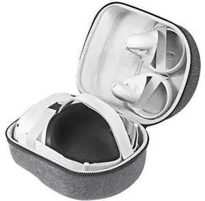 Carry Case for Oculus Quest 2/Oculus Quest All-in-one VR Gaming Headset Travel Case Protective Bag High Capacity Storage Cover for Gaming Touch Controllers, Charge Cable and Adapter (Gray) Carry Case for Oculus Quest 2/Oculus Quest All-in-one VR Gaming Headset Travel Case Protective Bag High Capacity Storage Cover for Gaming Touch Controllers, Charge Cable and Adapter (Gray)