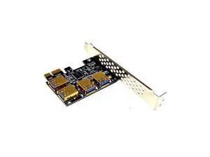 New 4 Ports PCIe Riser Adapter Board PCI-E 1x to 4 USB 3.0 PCI-E Rabbet GPU Riser Extender Ethereum ETH/Monero XMR/Zcash ZEC 16X External Slot Card Multiplier for Miner Mining BTC New 4 Ports PCIe Riser Adapter Board PCI-E 1x to 4 USB 3.0 PCI-E Rabbet GPU Riser Extender Ethereum ETH/Monero XMR/Zcash ZEC 16X External Slot Card Multiplier for Miner Mining BTC