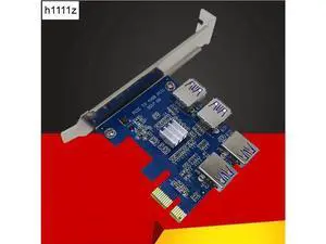 1 to 4 PCI-E to PCIe Slot USB3.0 4 Port PCI Express 1x Riser Card Adapter Converter Card USB 3.0 Connector for BTC Miner Mining 1 to 4 PCI-E to PCIe Slot USB3.0 4 Port PCI Express 1x Riser Card Adapter Converter Card USB 3.0 Connector for BTC Miner Mining
