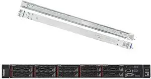 Lenovo ThinkSystem SR250 Rack Server Bundle with Rail Kit, Intel Xeon E-2136 6-Core 3.3GHz, 16GB DDR4, 8TB HDD, RAID