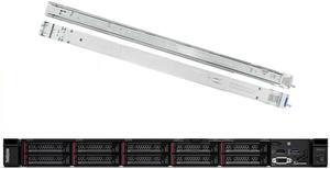 Lenovo ThinkSystem SR630 Rack Server Bundle with Rail Kit and Windows Server 2019, 2 x Intel Xeon Silver 4110 8-Core 2.10GHz, 128GB DDR4, 8TB SSD, RAID