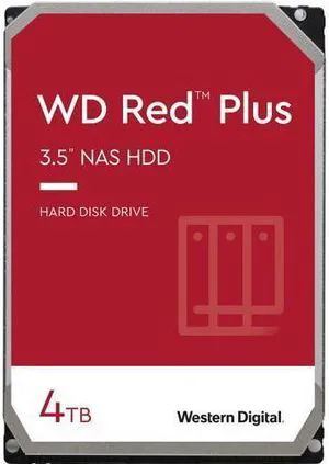 WD Red Plus 4TB NAS Hard Disk Drive - 5400 RPM Class SATA 6Gb/s, CMR, 64MB Cache, 3.5 Inch - WD40EFRX WD Red Plus 4TB NAS Hard Disk Drive - 5400 RPM Class SATA 6Gb/s, CMR, 64MB Cache, 3.5 Inch - WD40EFRX