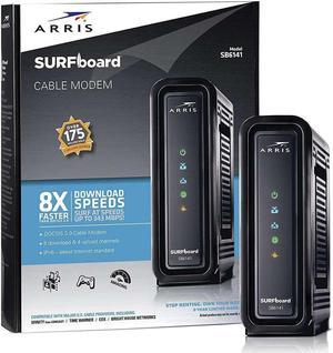 ARRIS SURFboard SB6141 8x4 DOCSIS 3.0 Cable Modem - Black
