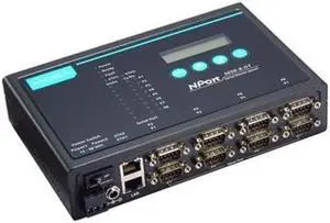MOXA NPort 5650-8-DT 8-Serial Port Serial Device Server, 10/100 Ethernet, RS-232/422/485, DB-9M, 15KV ESD, 12-48VDC, 110V Power Supply MOXA NPort 5650-8-DT 8-Serial Port Serial Device Server, 10/100 Ethernet, RS-232/422/485, DB-9M, 15KV ESD, 12-48VDC, 110V Power Supply