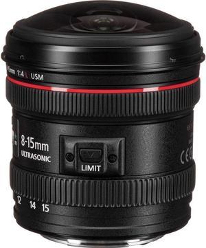 Canon EF 815mm f4L Fisheye USM UltraWide Zoom Lens for Canon EOS SLR Cameras