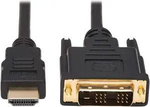 HDMI to DVI Cable Digital Monitor Adapter Cable (HDMI to DVI-D M/M) 6-ft.(P566-006)