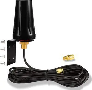 Bingfu 4G LTE Outdoor Wall Mount Waterproof Antenna SMA Male Antenna Compatible with Verizon AT&T T-Mobile Sprint 4G LTE Router Gateway Modem Cellular Trail Camera
