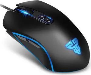 FANTECH Basic Wired Gaming Mouse X9, RGB 7 Macro Buttons Programmable True 4800 DPI Claw Grip Comfort Beginner Gaming Mouse for Window PC, Black