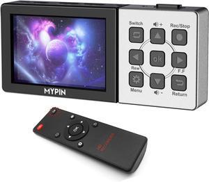 1080P@60fps Capture Card with 3.5 Inch LCD and Remote Control, HDMI Video Recorder for PS4, Xbox One,LiveTV,DVR, Support Playback/Schedule Recording/Mic in(Without PC)