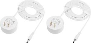 Vebner 2-Pack - 6-Foot Power Adapter Compatible with Google Nest Mini, Nest Hub, Nest WiFi Router and Nest WiFi Point Power Cable