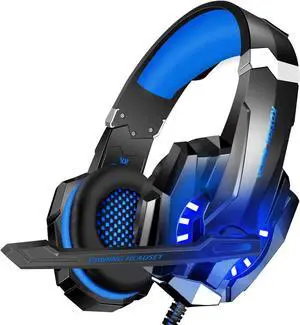 BlueFire Stereo Gaming Headset for PS4, PS5, PC, Xbox One, Noise Cancelling Over Ear Headphones with Mic, LED Light, Bass Surround, Soft Memory Earmuffs for Laptop Nintendo Switch Games (Blue) BlueFire Stereo Gaming Headset for PS4, PS5, PC, Xbox One, Noise Cancelling Over Ear Headphones with Mic, LED Light, Bass Surround, Soft Memory Earmuffs for Laptop Nintendo Switch Games (Blue)