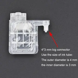 10PCS Transparent DX5 ink damper forepson-XP600 TX800 DX4 DX5 printhead for Mutoh Galaxy Allwin Xuli printer ink dumper filter(4x3mm)