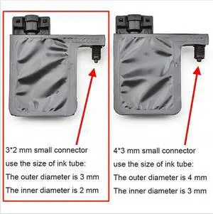 50PCS DX5 big UV Ink Damper Forepson-DX5 XP600 R2000 R1800 Head For Mutoh Galaxy Human Xuli Printer Ink Dumper Filter(Damper 3x2mm)