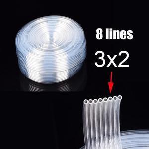 10 Meter 8 Lines white Tube for eco-Solvent printer ink tube Ink Tube Forepson-Canonhp-Brother Inkjet Printer(3x2mm)
