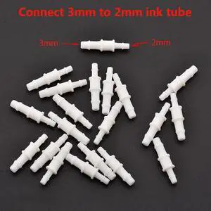 20pcs Eco solvent Y Shape Ink Tube Connector for Large format Y Ink Tube white Connector printer machine(2)