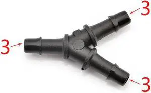 20pcs Eco solvent Y Shape Ink Tube Connector for Large format Y Ink Tube white Connector printer machine(11)