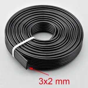 10Meter UV ink tube 6 lines ways forepson-DX4 DX5 DX7 head pipe Formimaki-Mutoh Xuli Galaxy printer ink hose UV(Black 3x2 mm)