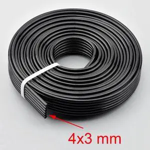 10Meter UV ink tube 6 lines ways forepson-DX4 DX5 DX7 head pipe Formimaki-Mutoh Xuli Galaxy printer ink hose UV(Black 4x3mm)