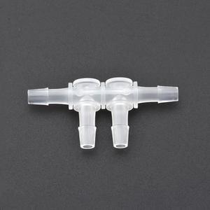 5PC Inkjet Printers Spare Parts Ink Tube Connector 2 Way Hose Ink Pipi Connector DTF Printer White Ink Circulation Connector(2 ways for 4x3mm)
