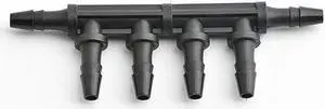 5PC Inkjet Printers Spare Parts Ink Tube Connector 4 Way Hose Ink Pipi Connector DTF Printer White Ink Circulation Connector(4 ways for 4x3mm)