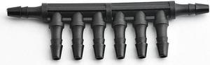 5PC Inkjet Printers Spare Parts Ink Tube Connector 6 Way Hose Ink Pipi Connector DTF Printer White Ink Circulation Connector(6 ways for 4x3mm)