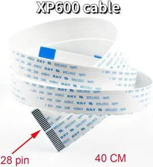 10PCS Printer head cable forepson-XP600 TX800 eco solvent UV plotter printhead 28 pin FFC flex flat cable 28pins 28p  40cm