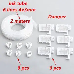 Ink dumper filter Damper xp600 Dampers Forepson-XP600 TX800 ecosolvente UV eco solvent Ink tube and ink damper printer 4*3mm(A)