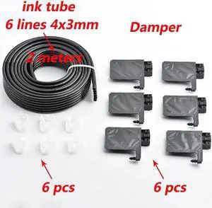 Ink dumper filter Damper xp600 Dampers Forepson-XP600 TX800 ecosolvente UV eco solvent Ink tube and ink damper printer 4*3mm(B)